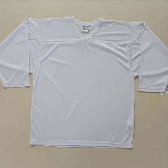 CCM 10200 Practice Hockey Jersey Youth White - Picture 2 of 12